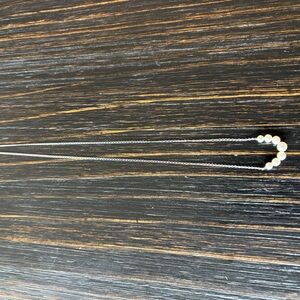 Elegant Silver and Faux Pearl Necklace